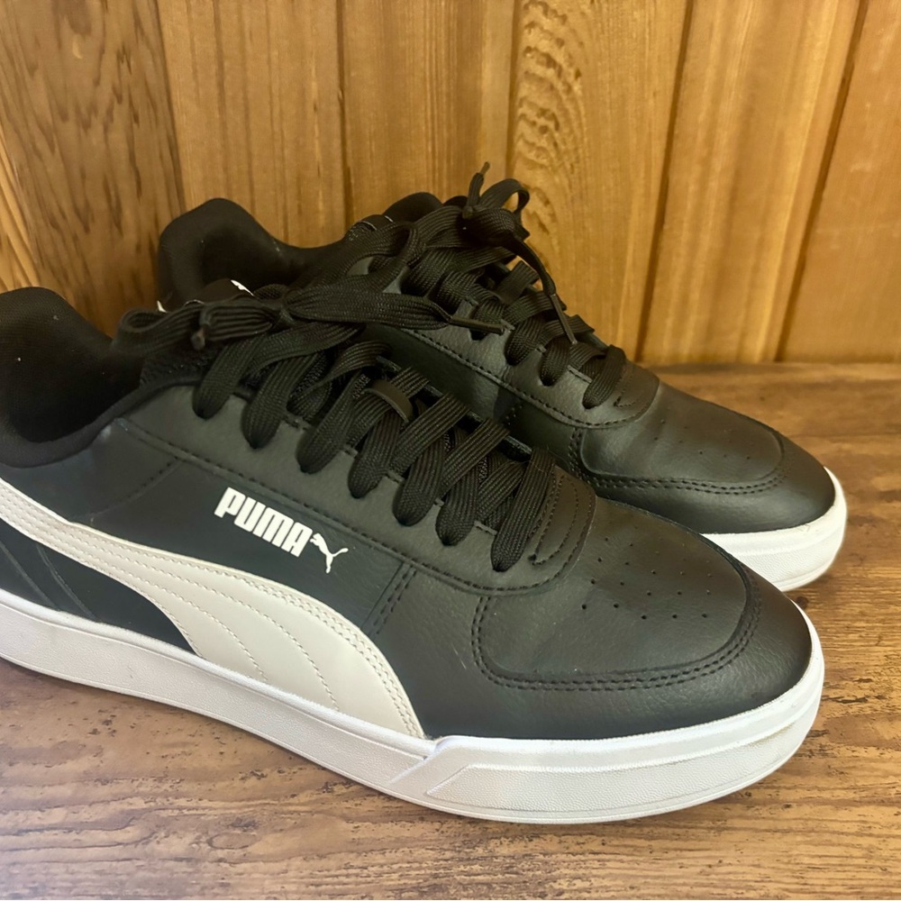 Puma Men’s Caven Sneaker Black/White Size 11